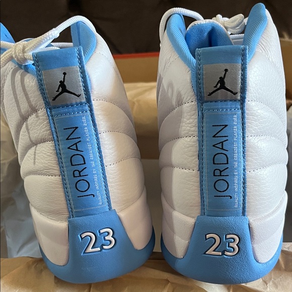 Jordan 12 Retro in White and Blue - Picture 7 of 14